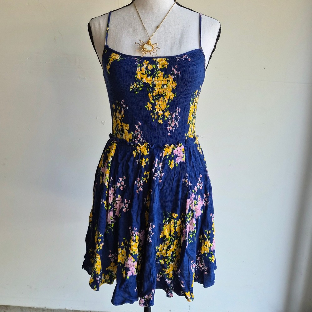 Lulus Floral Mini Dress Women XS Cottagecore Coquette Fairycore Boho Chic Summer